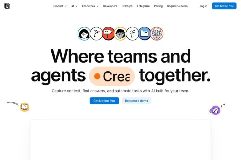 Notion homepage